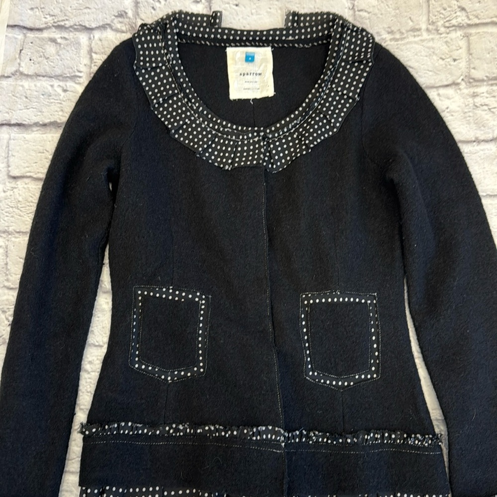 Sparrow  Sweater With  Snaps Sz Small